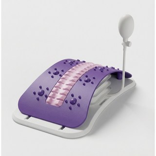 KUS 공기압 요추 견인기 허리 스트레칭 척추 교정, 보라색