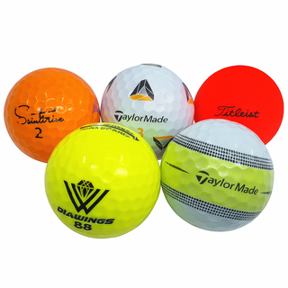 에코골프 유명브랜드 혼합 로스트볼 실속형, 1개, 40개입, 컬러