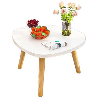 簡約歐風茶几桌, 實木板材, 40cm, 1.25kg, 象牙白, 1個