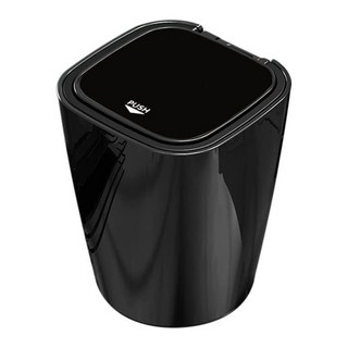 車用菸灰缸 熄菸器 造型煙灰缸 熄菸盒 攜帶式煙灰缸 汽車用品 菸蒂垃圾桶, 黑色, 1個