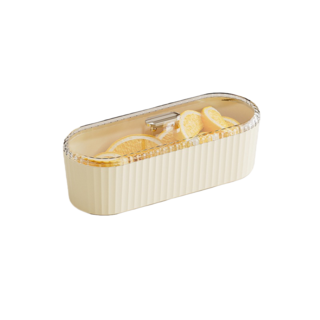 寶寶零食分格收納盒，四格獨立密封防潮保鮮盒，外出居家適用，安全無毒材質, 白色, 1個