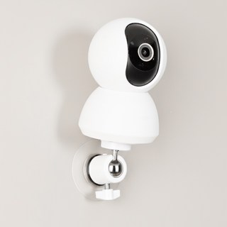 집똑똑이 벽걸이 무타공 홈캠 cctv 거치대, 1개, 화이트