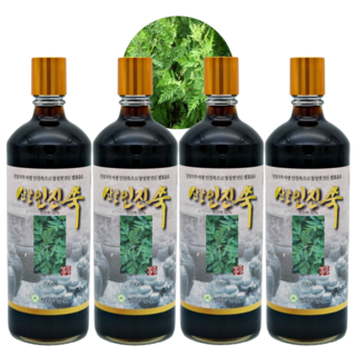 5년숙성 인진쑥청 인진쑥차 사철쑥청 인진쑥 사철쑥 효소 발효액 엑기스, 4개, 700ml