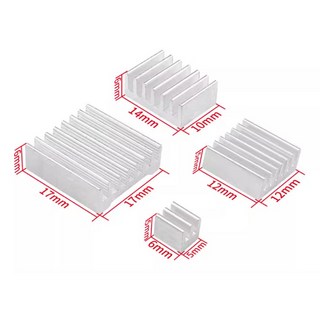 【台灣物聯】樹莓派5代 Raspberry Pi5 銀鋁散熱片 (5片裝) 快速降溫，附高效導熱背膠, 1個, 含稅*（打統編請備註）, 銀色