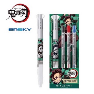 鬼滅之刃 無限列車 旋轉自動鉛筆 三色筆 KURU TOGA STYLE FIT 煉獄杏壽郎, 1個, 炭治郎 三色筆