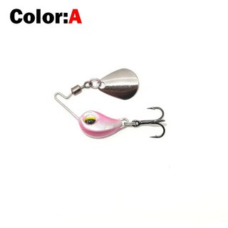 OUTKIT 메탈 VIB 마이크로 낚시 루어 스피너 싱킹 회전 스푼 핀 크랭크베이트 스팽글 미끼 낚시 태클 45g 75g 신제품, 1) A - 4.5g, 1개