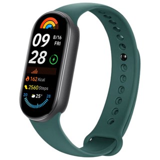 柔軟透氣智慧手錶錶帶，多色可選，舒適親膚，時尚百搭，快速更換，運動休閒必備, 冥思綠, 1個