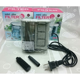 雅柏/鐳力 120型 超薄型 迷你外掛過濾器 - 魚缸過濾 增加溶氧量, 1個, 替換插卡棉 2入