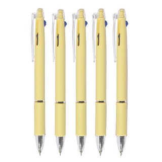 PANDA 파스텔 니들 3색볼펜 부드럽게 잘써지는 국산볼펜, 10개, 크림바나나