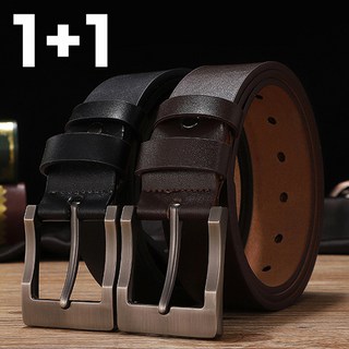 1+1 pu 굴곡청바지벨트 블랙 브라운