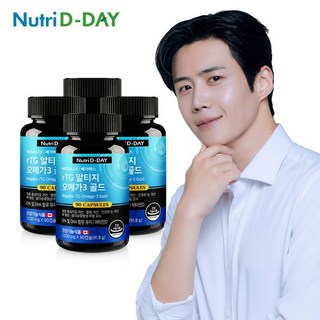 뉴트리디데이 메가렉스 rTG 알티지 오메가3 골드 91.8g, 90정, 4개