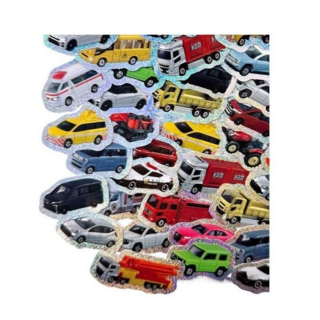 TOMICA多美小汽車貼紙TM005系列 閃亮造型貼紙包 (50張入), 多色, 1套