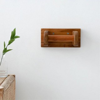 우드 감성 화장실 두루말이 원목휴지걸이 깔끔한욕실, 1개, 내추럴