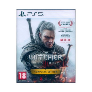 PS5 巫師 3：狂獵 完整版 中英文歐版 WITCHER (包含所有DLC) 中文版 巫師3 狂獵 (一起玩), 全新-透明外封膜底部沒封好，不影響光碟, 單一商品