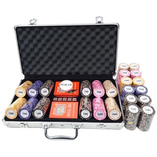 영라이즌 국제규격 마카오 카지노칩 포커칩 하드케이스 세트, 숫자칩 300P 하드케이스세트+사은품, 1개