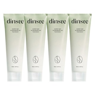 [딘시] 프리미엄 비건 약산성 히알루론산 폼클렌저 150ml, 4개