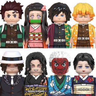 <귀멸의 칼날> 시리즈1. 아사쿠사 편 캐릭터 호환블록 브릭미니피규어 수집/장식/전시용, 0109. 귀멸의 칼날 - 아사쿠사 편 8종세트(로켓), 1개