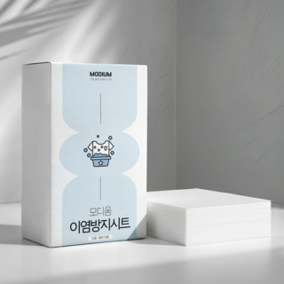 모디움 빨래끝 세탁 이염 방지 시트 100매, 1개, 화이트