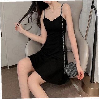 벨벳 미니 원피스 끈 나시 슬림핏 여성 봄여름