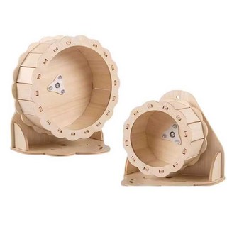 트렌드부스 무소음캣휠 대형 고양이 스크래쳐, 1개, 13cm 나무 런닝휠(무소음)