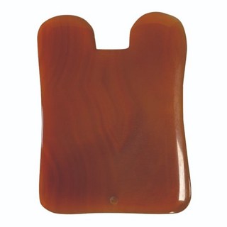 瑪瑙方形刮痧板 7x5公分 居家按摩刮痧工具, 紅色, 1個