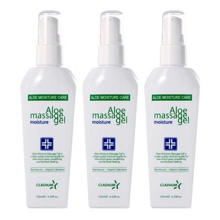 [클라디움] 알로에 모이스처 마사지 젤 120ml / 수용성 마사지젤 러브젤 여성 윤활제 식물성 무자극, 3개