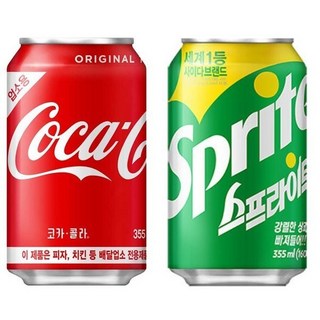코카콜라 355ml 24개 + 스프라이트 355ml 24개/업소용/총알배송