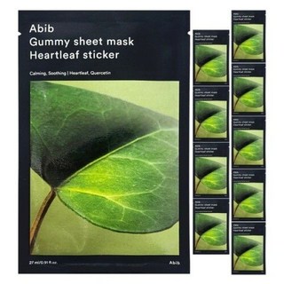 아비브 껌딱지 시트 마스크 어성초스티커 27ml 10매, 1개입, 10개