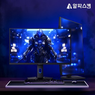 알파스캔 콘퀘스트 27F60G 블랙 게이밍 240 FAST IPS HDR 멀티스탠드 스피커 무결점, 27F60G블랙, 68.6cm