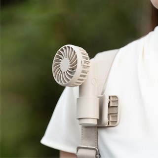 다기능 3가지모드 클립형 미니 휴대용 선풍기, 베이지