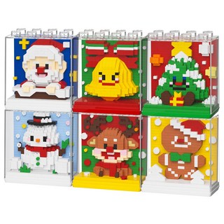 [알꿀밤-나노블럭-크리스마스] CH블럭 케이스 성탄절 산타 블럭 6종, 1개, 06.CH블럭 트리