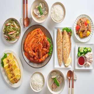 감동키친 고등어한상 반찬세트 (국요리반찬4 푸짐한 구성) 정기배송 부모님 자녀 반찬, 12개, 2.7kg