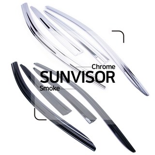 케이모터스 현대 아이오닉 시리즈 아이오닉5 크롬 스모그 썬바이저 빗물받이 썬바이져, 크롬썬바이저, 현대 아이오닉 (4P) 16.01~Now