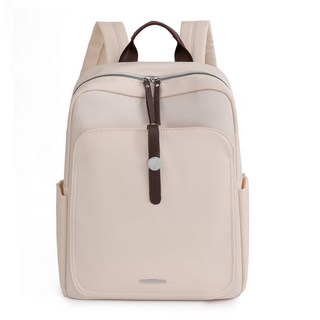筆電後背包 臺灣出貨 電腦後背包 商務後背包 減壓後背包 雙肩包 14寸電腦包 大容量防震, 米白【關注店鋪優先發貨】