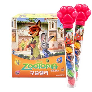 주토피아 구슬젤리 60g 캐릭터 캡슐 젤리, 12개