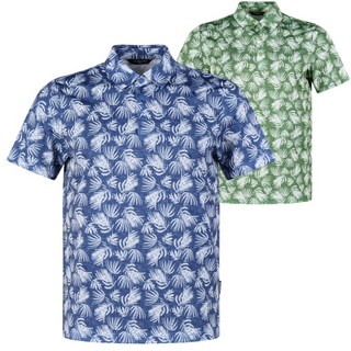 시원한 펀칭홀 나무 패턴 남자 골프 카라 반팔티 남자골프웨어상의