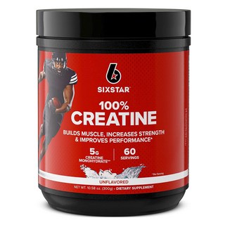 SIXSTAR 一水肌酸補充粉 無調味, 1個, 300g