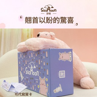 舒萌北極熊玩偶毛絨玩具女生睡覺可愛抱枕娃娃公仔生日禮物現貨, 高檔禮盒包裝-粉色熊不易:M(60*20cm), 1個