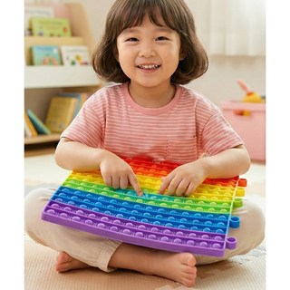 (다르담) 소근육 발달 초대형 30cm 푸쉬팝 퍼즐, 1개