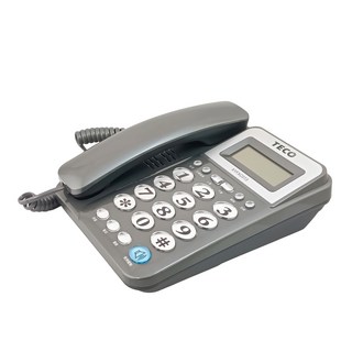 TECO有線電話 XYFXC013 來電顯示 免持聽筒 音量可調 簡約時尚, XYFXC013灰色