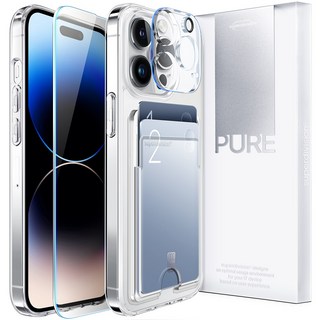 superdivision Pure Card All-in-One 套裝 (防變色卡夾手機殼 + 正面全覆蓋鋼化玻璃 + 鏡頭鋼化玻璃)