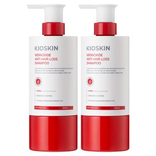 미녹시딜 탈모샴푸 맥주효모 탈모완화 기능성 두피케어 무실리콘 무자극 민감성 두피 추천, 2개, 500ml