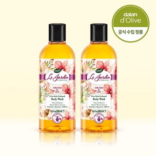 달란 르쟈르뎅 바디워시 오키드릴리 플로럴향 촉촉세정 500ml 2개