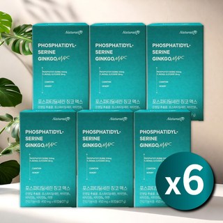포스타티딜세린 포스타딜세린 포스파티딜세린300 징코 맥스, 6개, 60정