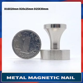 자석젤D1620mm 금속 자석 손톱 D20x25 강한 냉장고 붙여 넣기 서예 및 그림 압정, 03 D25x30mm, 02 10PCS