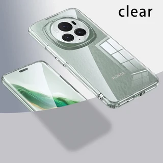 에어백 충격 방지 마그네틱 무선케이스 쉘 Honor Magic 6 Pro 견고한 보호 아머 커버, 01 Clear no Magnetic, 02 Honor Magic 6