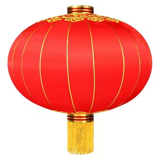 燈籠, 80#,大紅鐵口綢緞燈籠