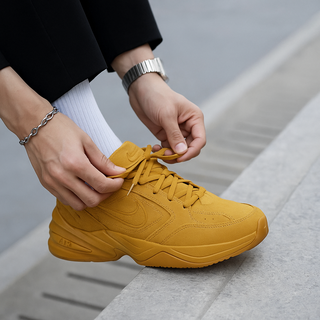 나이키 운동화 에어 모나크 브라운 갈색 된장 런닝화 키높이운동화