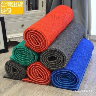 室外紅地毯 可裁剪塑料絲圈墊 防水進門口墊 迎賓腳墊 廚房防滑地墊 大門颳沙地墊, 黑色,60*80厘米, 1個