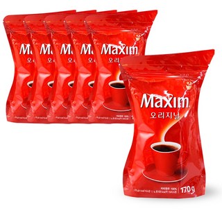 동서식품 맥심 오리지날 리필, 170g, 1개입, 6개